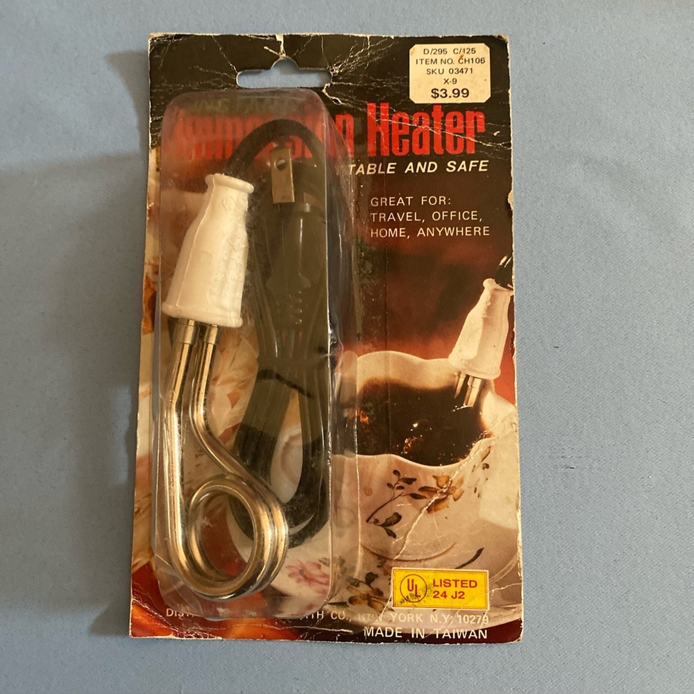 Vintage RX Place Instant Immersion Heater New (A105)